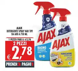 Deco Superstore Ajax Detergente Spray Vari Tipi offerta