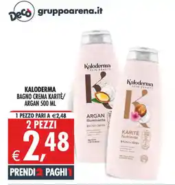 Deco Superstore Kaloderma Bagno Crema Karitè/Argan offerta