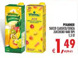 Deco Superstore Pfanner Succo Classico/Senza Zucchero Vari Tipi offerta