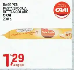 Crai Base per pasta sfoglia rettangolare CRAI offerta