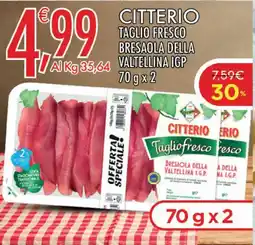 Crai CITTERIO Taglio fresco Bresaola della Valtellina IGP offerta