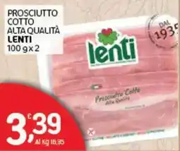 Crai Prosciutto Cotto Lenti offerta