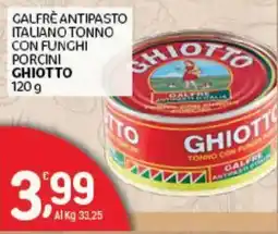 Crai Galfrè Antipasto Italiano Tonno con Funghi Porcini Ghiotto offerta