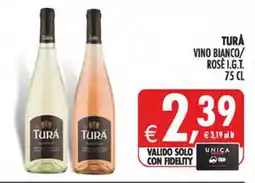 Deco Superstore TURÀ VINO BIANCO/ROSÉ I.G.T. offerta
