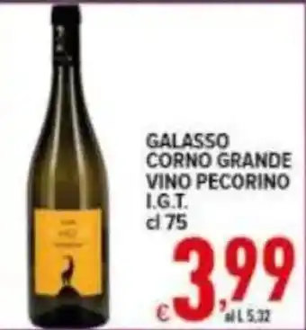 Iper Triscount GALASSO CORNO GRANDE VINO PECORINO I.G.T. offerta