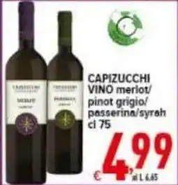 Iper Triscount CAPIZUCCHI VINO offerta