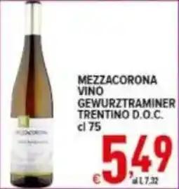 Iper Triscount MEZZACORONA VINO GEWURZTRAMINER TRENTINO D.O.C. offerta