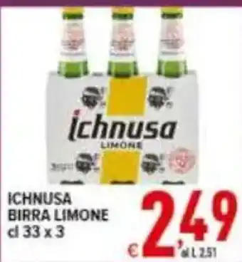Iper Triscount Ichnusa Birra Limone offerta