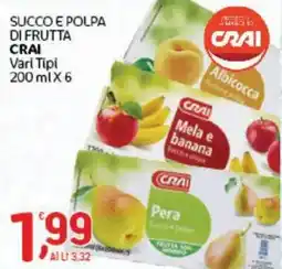 Crai Succo e polpa di frutta CRAI offerta