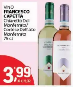 Crai Vino Francesco Capetta offerta