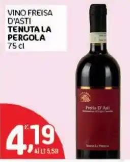 Crai Vino Freisa D'Asti Tenuta La Pergola offerta