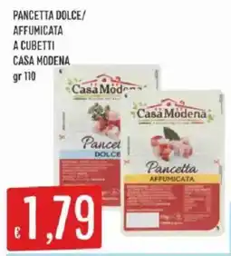 Sisa Pancetta dolce/affumicata Casa Modena offerta