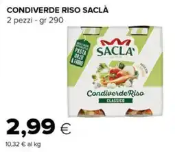 Oasi Condiverde Riso Sacla offerta