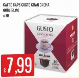 Sisa Caffè Caps Gusto Gran Crema Guglielmo offerta