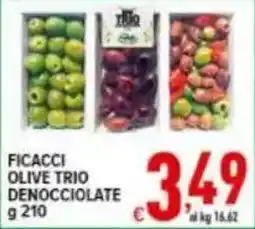 Iper Triscount FICACCI OLIVE TRIO DENOCCHIOLATE offerta