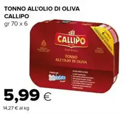 Oasi TONNO ALL'OLIO DI OLIVA CALLIPO offerta