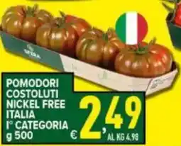 Iper Triscount POMODORI COSTOLUTI NICKEL FREE ITALIA offerta