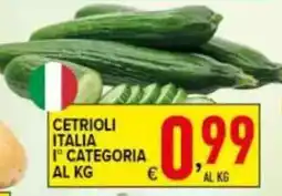 Iper Triscount Cetrioli Italia offerta