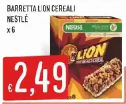 Sisa Barretta Lion Cereali Nestlé offerta