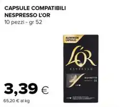 Oasi CAPSULE COMPATIBILI NESPRESSO L'OR offerta