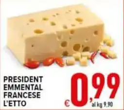 Iper Triscount PRESIDENT EMMENTAL FRANCESE L'ETTO offerta