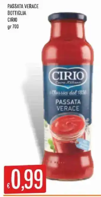 Sisa Passata verace Cirio offerta