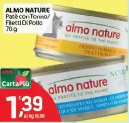 Crai almo nature Paté con Tonno/ Filetti Di Pollo offerta