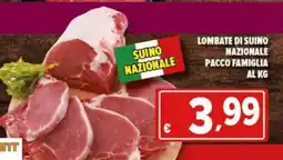 Iper Triscount Lombate di suino nazionale offerta