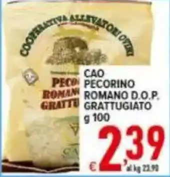 Iper Triscount CAO PECORINO ROMANO D.O.P. GRATTUGIATO offerta