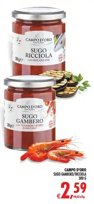 Deco Superstore Campo d'Oro Sugo Gambero/Ricciola offerta