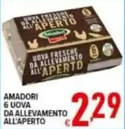 Iper Triscount Uova fresche da allevamento all'aperto Amadori offerta