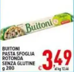 Iper Triscount Buitoni pasta sfoglia rotonda senza glutine offerta