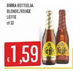 Sisa Birra bottiglia blonde/rouge Leffe offerta