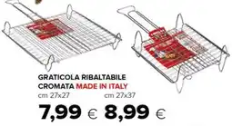 Oasi GRATICOLA RIBALTABILE CROMATA MADE IN ITALY offerta