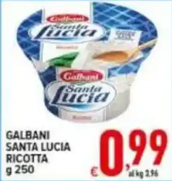 Iper Triscount Galbani Santa Lucia Ricotta offerta