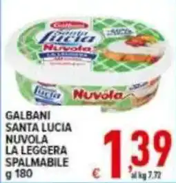 Iper Triscount GALBANI SANTA LUCIA NUVOLA LA LEGGERA SPALMABILE offerta