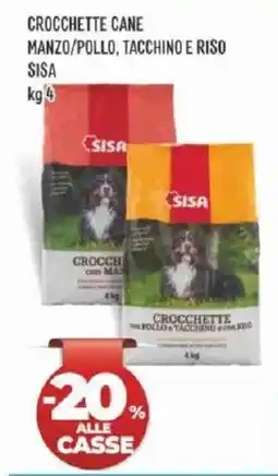Sisa Crocchette cane manzo/pollo, tacchino e riso sisa offerta
