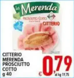 Iper Triscount la Merenda Prosciutto Cotto Citterio offerta
