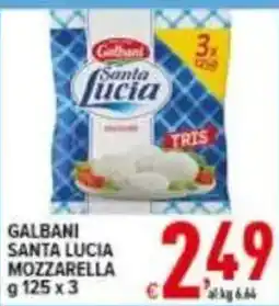 Iper Triscount Galbani Santa Lucia Mozzarella offerta