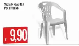 Sisa Sedia in plastica per esterno offerta