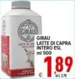 Iper Triscount GIRAU LATTE DI CAPRA INTERO ESL offerta