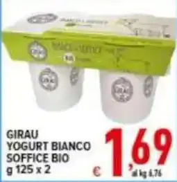 Iper Triscount GIRAU YOGURT BIANCO SOFFICE BIO offerta