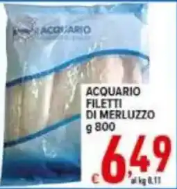 Iper Triscount ACQUARIO FILETTI DI MERLUZZO offerta