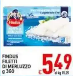 Iper Triscount Findus Filetti di Merluzzo offerta