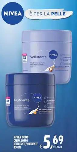 Deco Superstore Nivea body crema corpo vellutante/nutriente offerta