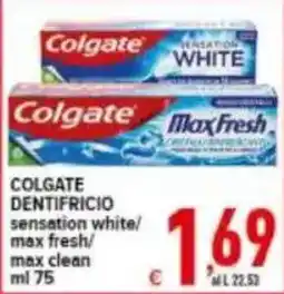 Iper Triscount Colgate dentifricio sensation white/max fresh/max clean offerta