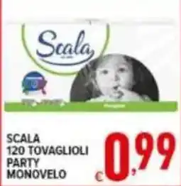 Iper Triscount Scala 120 tovaglioli party monovelo offerta