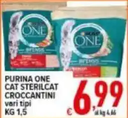 Iper Triscount Purina one cat sterilcat croccantini offerta