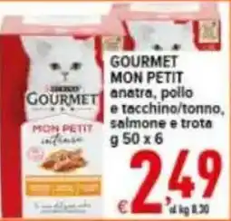 Iper Triscount Gourmet mon petit anatra, pollo e tacchino/tonno, salmone e trota offerta