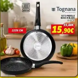 Orizzonte Tognana SET 2 PADELLLE ROCK IN BLACK offerta